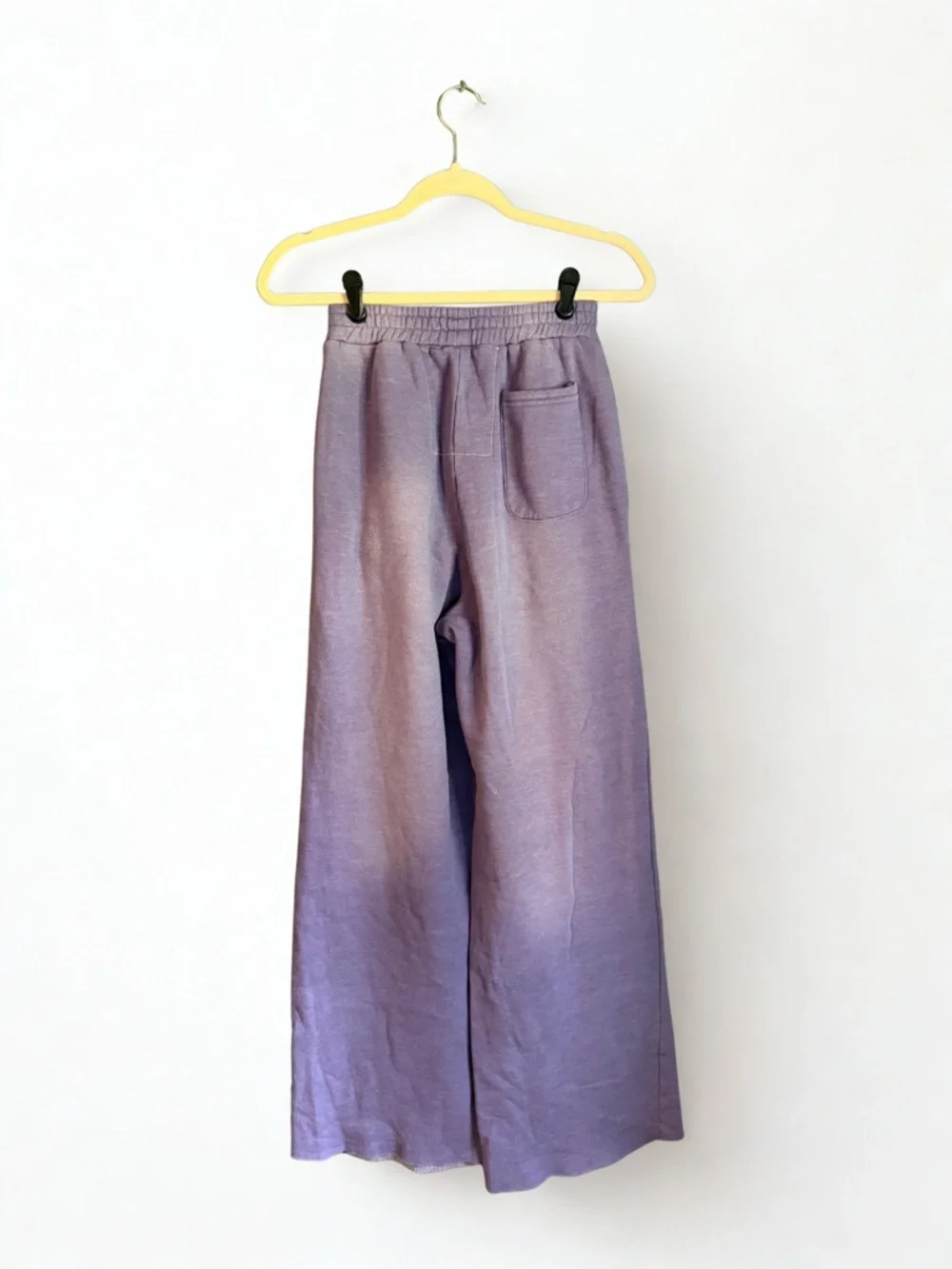 Aviator Nation Faded Grape Essential Wide-Leg Sweatpants - Picture 3 of 12